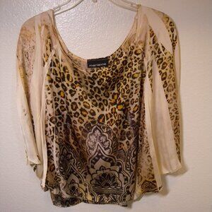 Marianne Leopard Print Top Size: XL-XXL